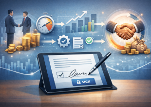 כיצד חתימה דיגיטלית מזרזת תהליכי מכירה ומקצרת מחזורי עסקאות