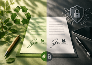 מה ההבדל בין חתימה ירוקה לחתימה דיגיטלית רגילה